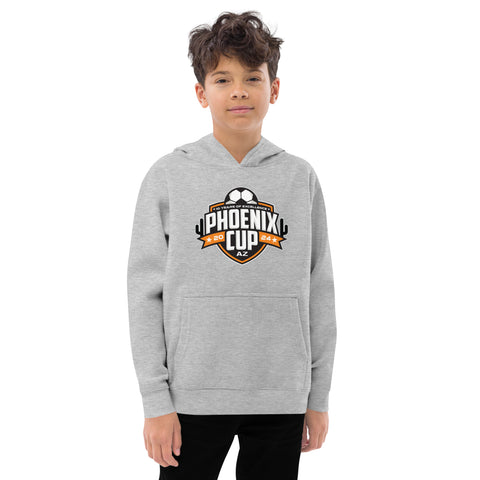 Kids fleece hoodie- 2024 Phoenix Cup White hoodie